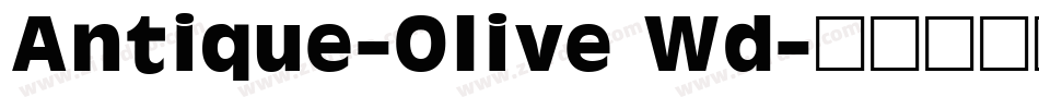 Antique-Olive Wd字体转换